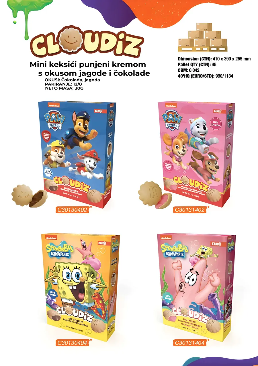 Mini keksići punjeni kremom