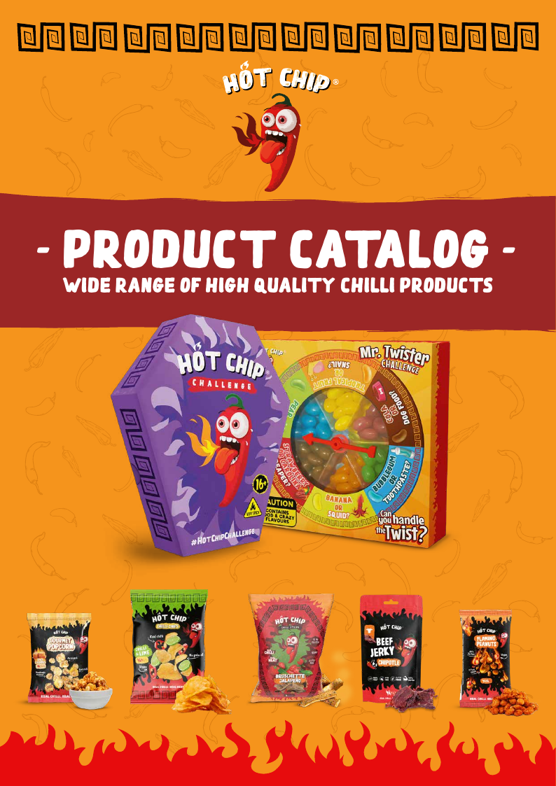 Naslovnica kataloga HOT CHIP Product Catalog 2024