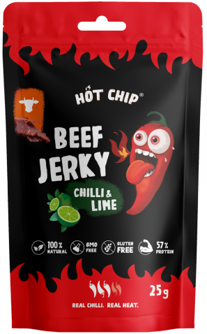 HOT CHIP Beef Jerky Chilli and Lime